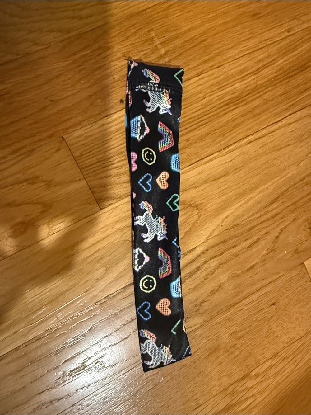 Black Unicorn & Rainbow Heart Headband